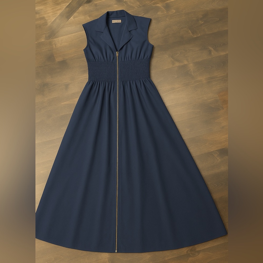 Anthroplogie Navy Blue Sleeveless Dress